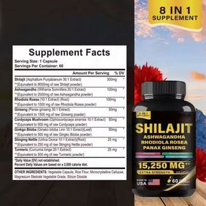 ชิลาจิต9000โสม1500มก. Ashwagandha 2000มก. วิตามิน60มก. shilajit Panax Panax โสมผู้ใหญ่ - Product Image 3