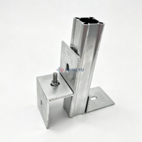 Accessoires de bardage en terre cuite pour façade : Profilé carré en aluminium extrudé sur mesure et support d'angle en aluminium en L