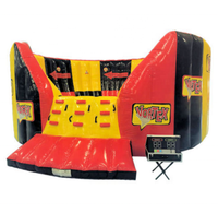 Parcours d'obstacles interactif gonflable commercial Vortex Jumping Game avec système IPS, 10 lumières, en PVC écologique de haute qualité