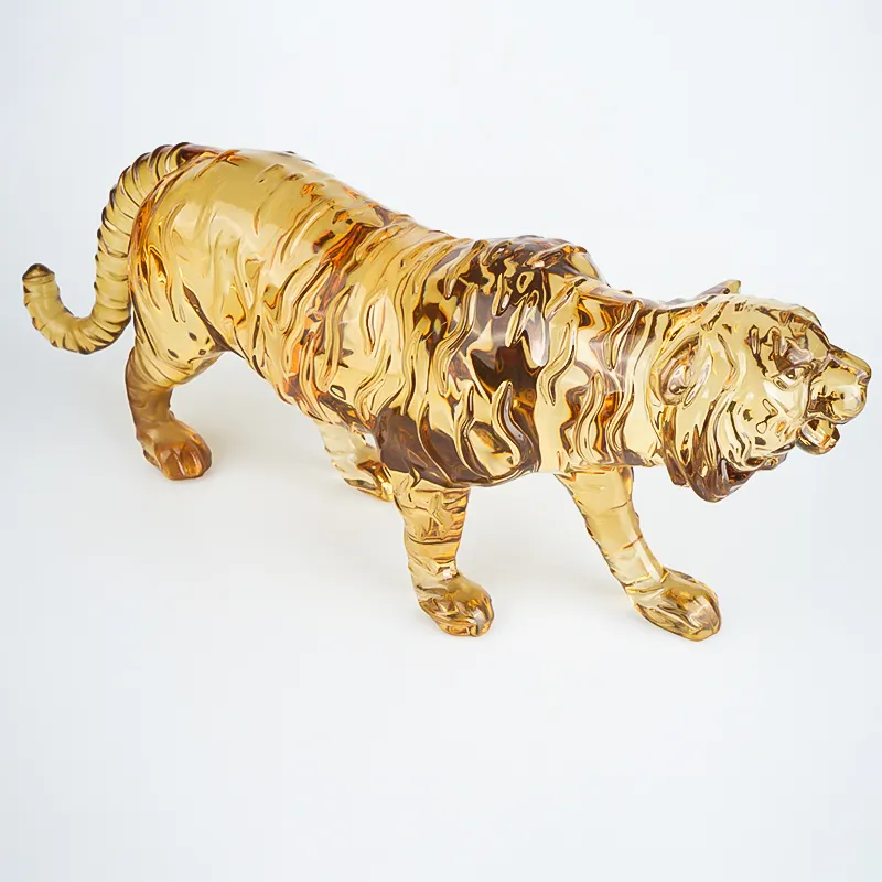 Акриловая статуя тигра, народное искусство, украшение для дома, смола, ремесла, скульптура, двенадцать подарков для фестиваля зодиака