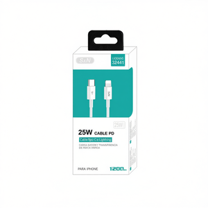 Cable USB C a Lightning de 120 cm y 25 W con Carga Rápida para iPhone - Product Image 2