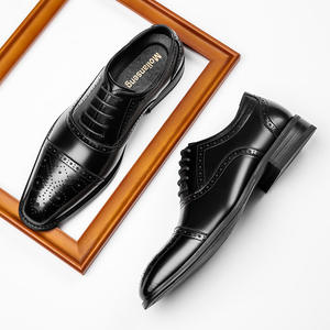 Nouveau modèle 2026 – Chaussures en cuir antidérapantes pour hommes, à trois connecteurs, motif Oxford, pour tenue de soirée et affaires – Meilleures ventes - Product Image 2