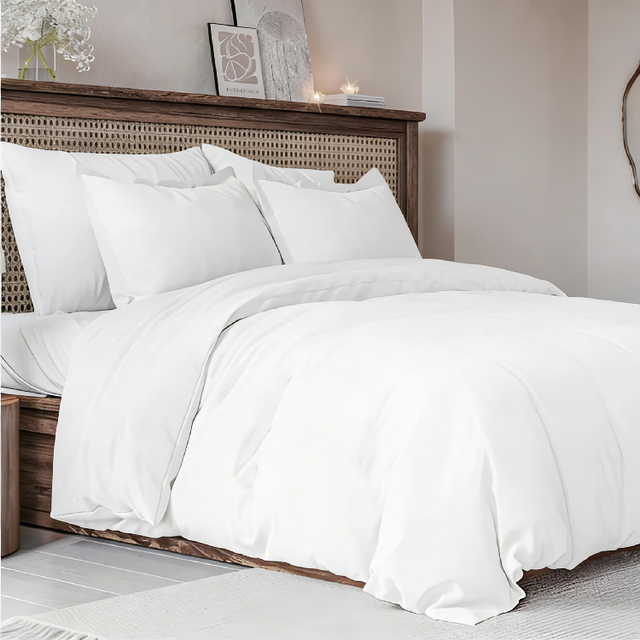 Wholesale Premium 100% Cotton Striped Bedding Set Cloud-Soft Breathable Duvet Cover & Sheets for Year-Round Comfort