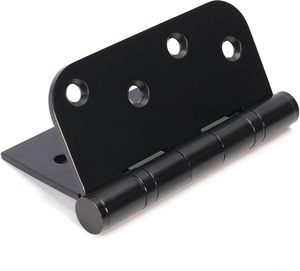 Hiện Đại 4 "X 4" Nhiệm Vụ Nặng Nề Màu Đen Thép Không Gỉ Bóng Mang Vuông Cửa Bản Lề 5/8 "Bán Kính Góc Cho Pin Cửa Ra Vào Cửa Sổ - Product Image 5