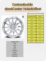 Jantes en alliage forgé à profil profond DW 20 22 24 26 28 pouces polies pour pick-up et SUV 8x170 8x180 8x200 8x210 pour GMC Sierra 1500 2500