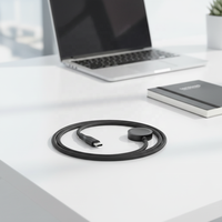Câble de charge magnétique écologique léger de 1,2 m en aluminium tressé avec conducteur en cuivre étamé 60W pour montre