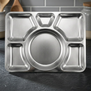 Bandeja Dividida de Acero Inoxidable SF56 713, Apta para Lavavajillas, Enjuague Rápido, Resistente al Aceite, Bandeja para Almacenamiento de Alimentos - Product Image 5