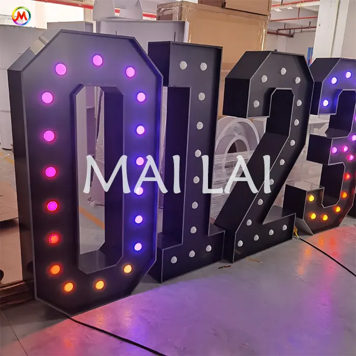 Wholesale Led Marquee Letters Light Up Marquee Letters Led Sign Prom Light Letter Backdrop For Wedding Party