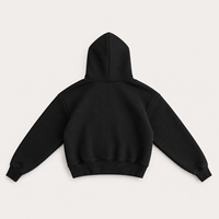 Hoodie Cetak Embos Destroy Wash Produsen Custom 400 GSM Oversized Low Moq Fleece Berat Berkualitas Tinggi