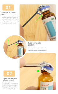 Pembuka Medis Portabel dari Baja Tahan Karat untuk Ampul Cairan Oral & Botol untuk Perawat Dokter & Penggunaan Dapur - Product Image 5