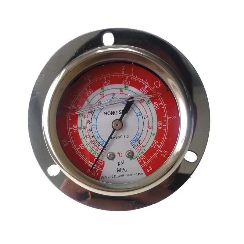 Refrigeration High pressure oil gauge Central air conditioning cold storage refrigerant threaded oil pressure gauge