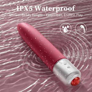 Mini Vibrador de Punto G Recargable por USB, 100% Impermeable, Silencioso, con 10 Modos, Diseño de Lápiz Labial, Discreto <span class=keywords><strong>para</strong></span> Viajes, <span class=keywords><strong>para</strong></span> Mujeres - Product Image 1