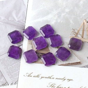 Octagon cắt thạch anh tím tự nhiên chất lượng cao Brazil thạch anh tím lỏng bán buôn sử dụng cho vòng mặt dây chuyền trang sức Set thạch anh tím tự nhiên - Product Image 4