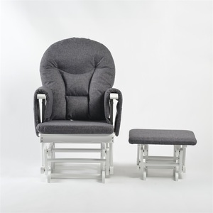 Mothercare Chaise à bascule contemporaine pour pépinière avec tabouret ottoman pour meubles de maison pour le salon - Product Image 5