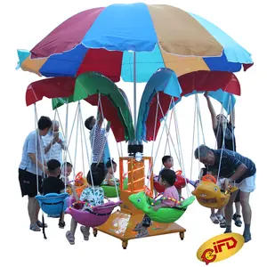 2022 oyun alanı çocuklar açık eğlence lunapark salıncağı uçan balık merry go round carousel for sale
