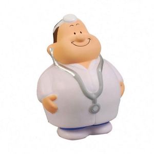 Jouet anti-stress en mousse PU souple personnalisé avec logo imprimé de haute qualité, forme de docteur, promotionnel - Product Image 6