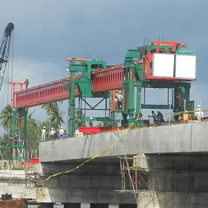 Lançador de viga de ponte de concreto de 180 toneladas para ponte rodoviária de caixa única
