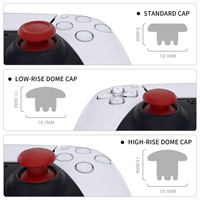 EXtremeRate Baguettes de remplacement personnalisées Joystick interchangeable pour manette PS5 PS4