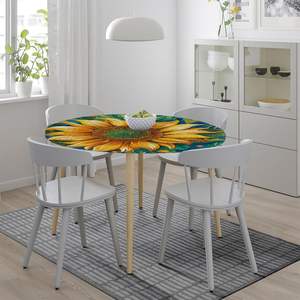 Ygpark ผ้าปูโต๊ะทรงกลมกันน้ำยืดหยุ่นได้ผ้าเช็ดทำความสะอาดผ้าคลุมโต๊ะสำหรับโรงแรมและงานเลี้ยง - Product Image 5