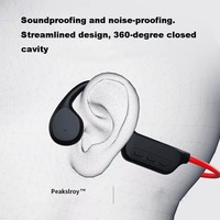 Earbud Konduksi Tulang Stereo Tahan Air IPX8 Nirkabel untuk Berenang