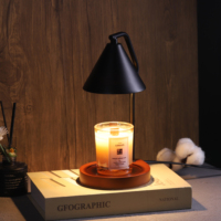Lampe chauffe-cire électrique à intensité variable pour bougies parfumées, avec minuterie, pour décoration de chambre et cadeaux pour femmes