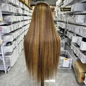 วิกผมหน้าผากลูกไม้ HD 13x6 สีไฮไลท์ 613 ผมตรงสีบ<span class=keywords><strong>ลอน</strong></span><span class=keywords><strong>ด์</strong></span> ขนาด 36 40 นิ้ว - Product Image 3