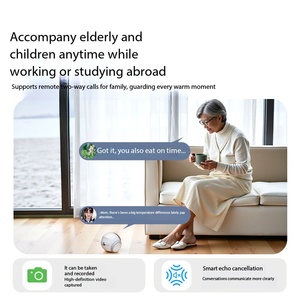 Robot Compagnon Intelligent Électronique pour la Maison avec Caméra à Distance et Surveillance <span class=keywords><strong>Mobile</strong></span> pour Personnes Âgées, Enfants et Soins aux Animaux (Chats) - Nouveauté 2026 - Vente Flash - Product Image 4