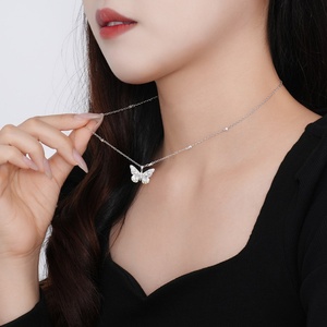 Joyería de Plata 925 de Moda, Collares de Joyería Fina con Circonitas de Colores Vintage para Mujer, Oro de 18k, Venta al por Mayor Personalizada - Product Image 4