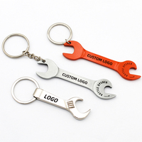 Laser Personnalisé Sublimation Métal Aluminium Laiton Plat Ouvre-bouteille de Bière Porte-clés Blanc Vintage Mode Dessin Animé LOGO Personnalisé