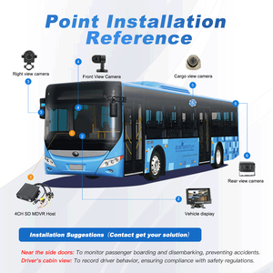 Xe tải 1080p phía sau xem sao lưu máy ảnh không thấm nước IP68 tầm nhìn ban đêm ghi đảm bảo an toàn hơn xe quản lý đảo ngược giám sát - Product Image 5