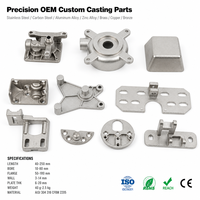 Assortiment de pièces en acier inoxydable moulées sur mesure OEM : embases à bride, capuchons coniques, supports de charnière et plaques de montage - Vente en gros directe usine