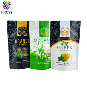 Sac à fermeture éclair en mylar mat personnalisé sacs d'emballage de nourriture de thé sac à gousset latéral pochette debout à fermeture éclair pour collation de thé - Product Image 2