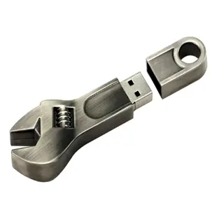 Metal Wrench USB flash pen drive with logo Custom USB Wrench tool 8GB 16GB 32GB 64GB 128B Toll Wrench flash memory