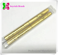 Pinceau à ongles en poils de Kolinsky de qualité supérieure avec manche doré laser, pinceau pour peinture acrylique pour la création d'ongles professionnels