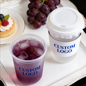 220ml Disposable Juice <b>Plastic</b> <b>Cups</b> PP Single Wall Frosted 90mm Diameter Soda Cola <b>Cups</b> - Product Image 2