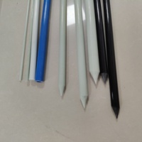 Fiberglass Tube Hollow Bore and Non Slip Grip Surface With Even Round Matte Black Finish for Kayak Deck Bay Corner