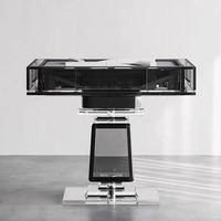 Table de Mahjong Automatique Personnalisée en Acrylique – Design Luxe Transparent Effet Cristal, Machine de Jeu Silencieuse pour Casino