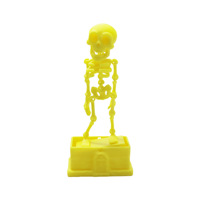 Squelette dansant 3D personnalisé et créatif avec ventouse et tube à oxygène pour aquarium – Figurine squelette dansant