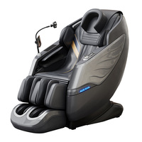 Silla de masaje Shiatsu de gravedad cero para oficina en casa C90, sillón plegable de relajación de pies con espalda cálida 4D con cuero PU para el trabajo en casa