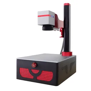 Pequeño portátil Mopa Fiber Laser MAX Metal Fiber Laser Marking Machine 20W 30W con rotativo