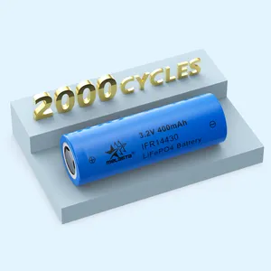 14430 400 mah wiederaufladbare lifepo4 hochwertige lithiumbatterie li-ionen-batterie zelle