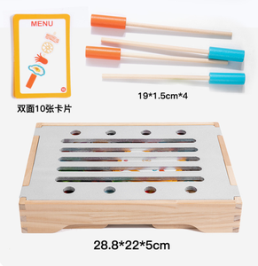 צעצועי מטבח מעץ CPC CE EN71, צעצועי משחק דמיון של מנגל, צעצועי חיתוך לילדים - Product Image 6