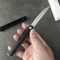 Couteau de poche pliable 7097, lame en acier 8Cr13MoV, manche en fibre de nylon, chasse, survie, camping, tactique, EDC, OEM personnalisable
