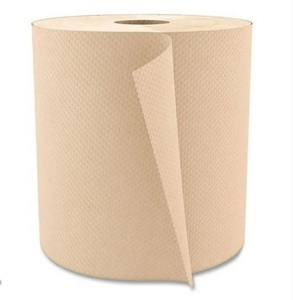 Rollo de toalla de mano de papel reciclado Universal H1 Natural 100% fibra reciclada 6 rollos X 700 pies para inodoros domésticos paquete de 6 rollos por caja - Product Image 3