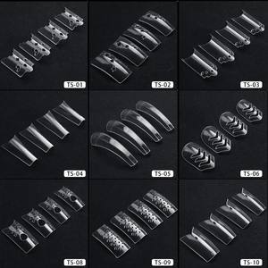 Cercueil Stiletto Français <span class=keywords><strong>Faux</strong></span> Ongles Clair Demi Couverture Complète Artificielle <span class=keywords><strong>Faux</strong></span> Nail Art Conseils <span class=keywords><strong>Capsule</strong></span> pour Extension - Product Image 4