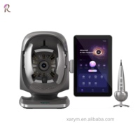 Analyseur de peau 3D HD 8 spectres multilingue avec IA, détecteur de cuir chevelu pour équipement de salon de beauté