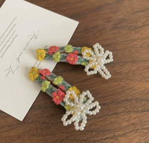 Fermagli per capelli piatti stile coreano alla moda fiori in plastica <span class=keywords><strong>Brighton</strong></span> con Design in stile cinese - Product Image 2