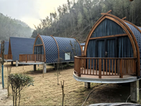 Maison mobile de camping ressemblant à un bateau, placement adapté aux rivières ou aux mers, maison conteneur, capsule villa pour l'extérieur
