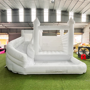 Commercial Custom White <b>Inflatable</b> Castle Wedding Party High Quality 5.5x4.5m 5-8 Capacity Bouncer <b>House</b> Slide Wedding Party Inf - Product Image 4