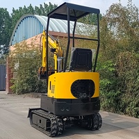 Livraison gratuite chinois escabadora / excavadora / escovator / excavateur / pelle / bagger manuel trou pelleteuse mini pelle 1 tonne